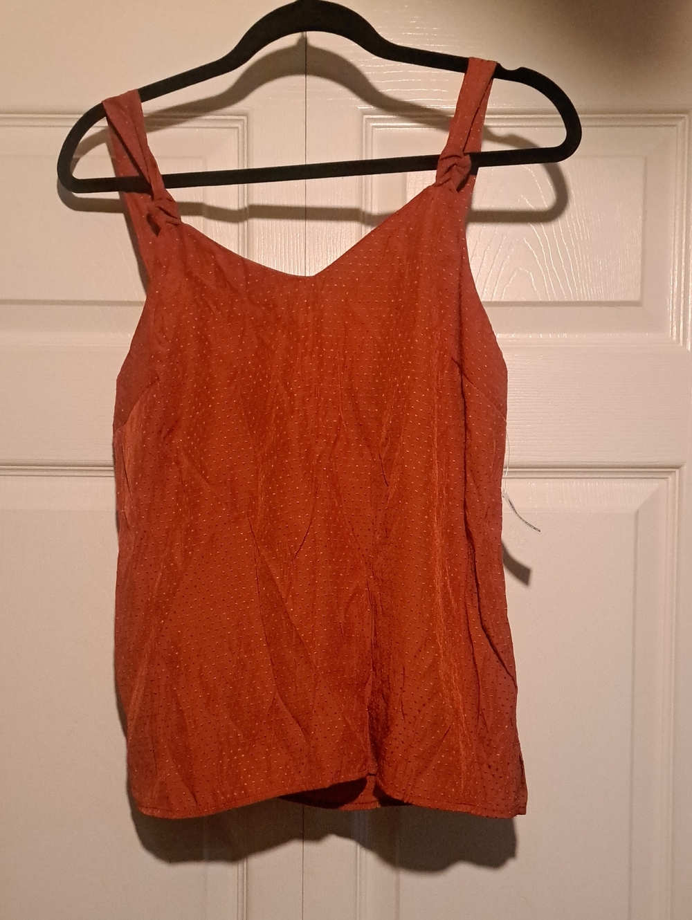 🪇Old Navy-Women’s Rust Orange Sleeveless Tank Top NWT simple Summer Option